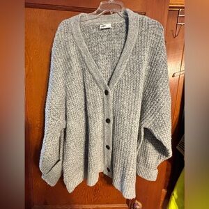 Grey Button Up Sweater